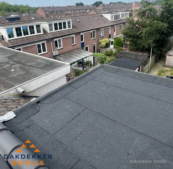 Dakinspectie plat dak aanbouw in Brielle Dakinspectie plat dak aanbouw in Brielle